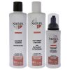 System 4 Kit by Nioxin for Unisex - 3 Pc 10.1oz Color Safe Cleanser Shampoo, 10.1 oz Color Safe Scalp Therapy Conditioner