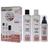 System 4 Kit by Nioxin for Unisex - 3 Pc 10.1oz Color Safe Cleanser Shampoo, 10.1 oz Color Safe Scalp Therapy Conditioner