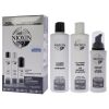 System 2 Kit by Nioxin for Unisex - 3 Pc 10.1oz Cleanser Shampoo, 10.1 oz Scalp Therapy Conditioner, 3.38oz Scalp and Hair Treatment